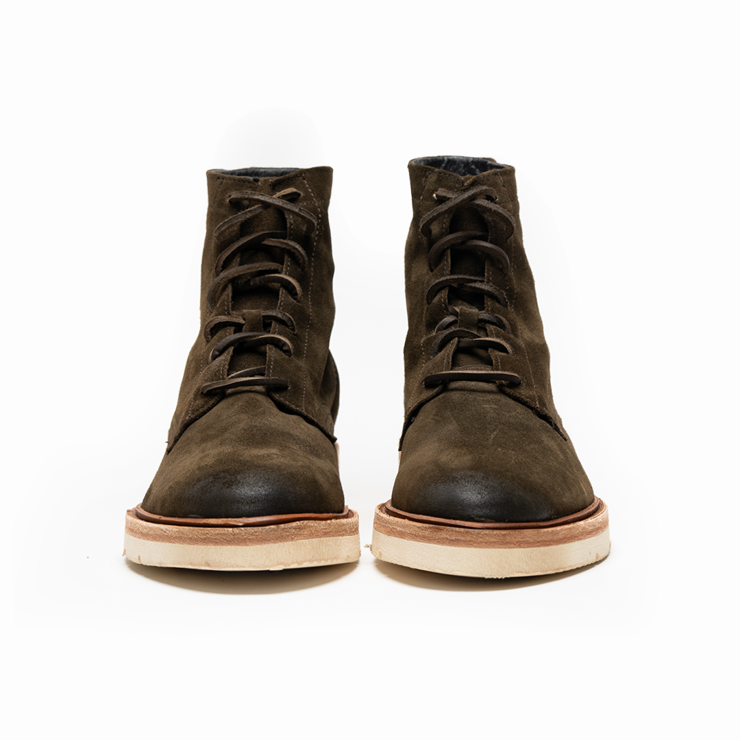 2001 / GAMUZA VERDE SUELA BLANCA