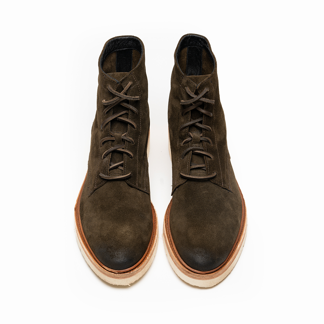 2001 / GAMUZA VERDE SUELA BLANCA